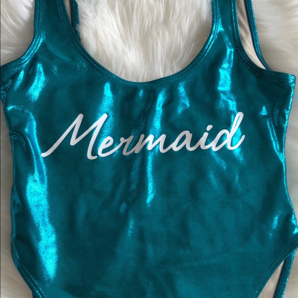 NEW Private Party blue mermaid one piece bikini - Picture 3 of 6